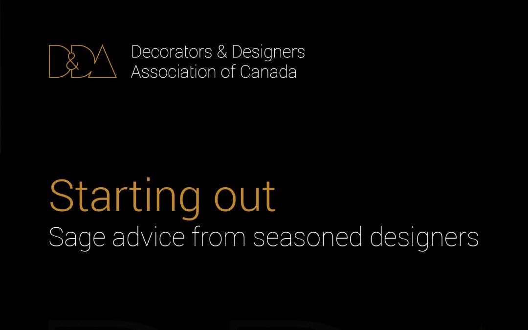 Starting Out: Sage Advice from Seasoned Designers
